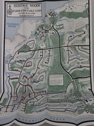 Item #1012403 Map of Heritage Woods on The Harbour Town Golf Links, Sea Pines Plantation, Hilton...