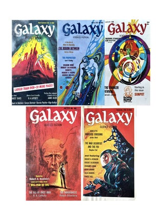 Eight [8] 1970 Issues of Galaxy Science Fiction Magazine: February. Eldred Jakobsson, Multiple Contributors.