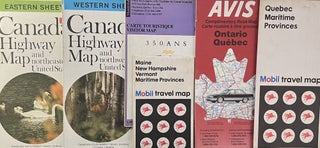 Item #1014242 A Grouping of Thirteen [13] C1970s-1990s Color Maps of Canada, Provinces and Cities