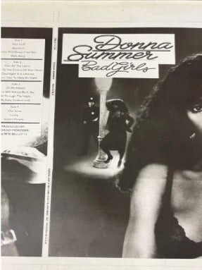Production Printer Proof for the Landmark Record Album "Bad Girls" by Donna Summer