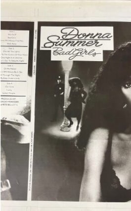 Production Printer Proof for the Landmark Record Album "Bad Girls" by Donna Summer