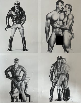 Item #1017233 Tom of Finland Black and White Printer's Proof Poster. After Touko Laaksonen, Tom...