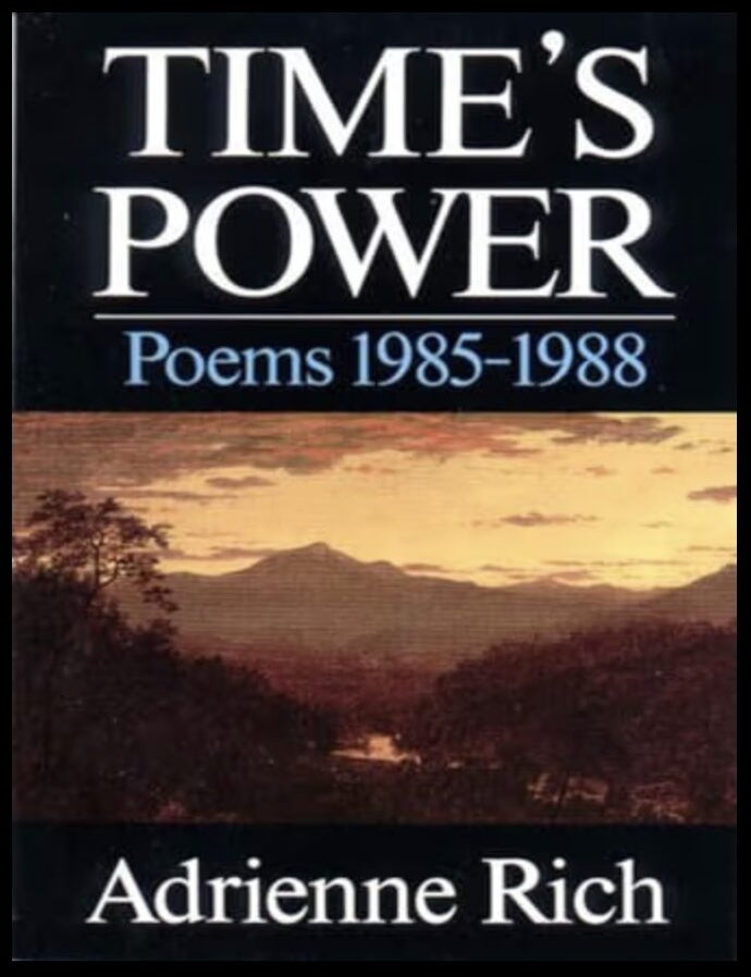 Item #1018202635 Time's Power. Adrienne Rich.