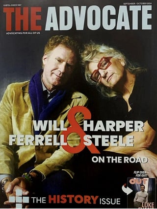 Item #1026202659 The Advocate/Out Magazine, Issue 317, September/October 2024. Daniel Reynolds,...