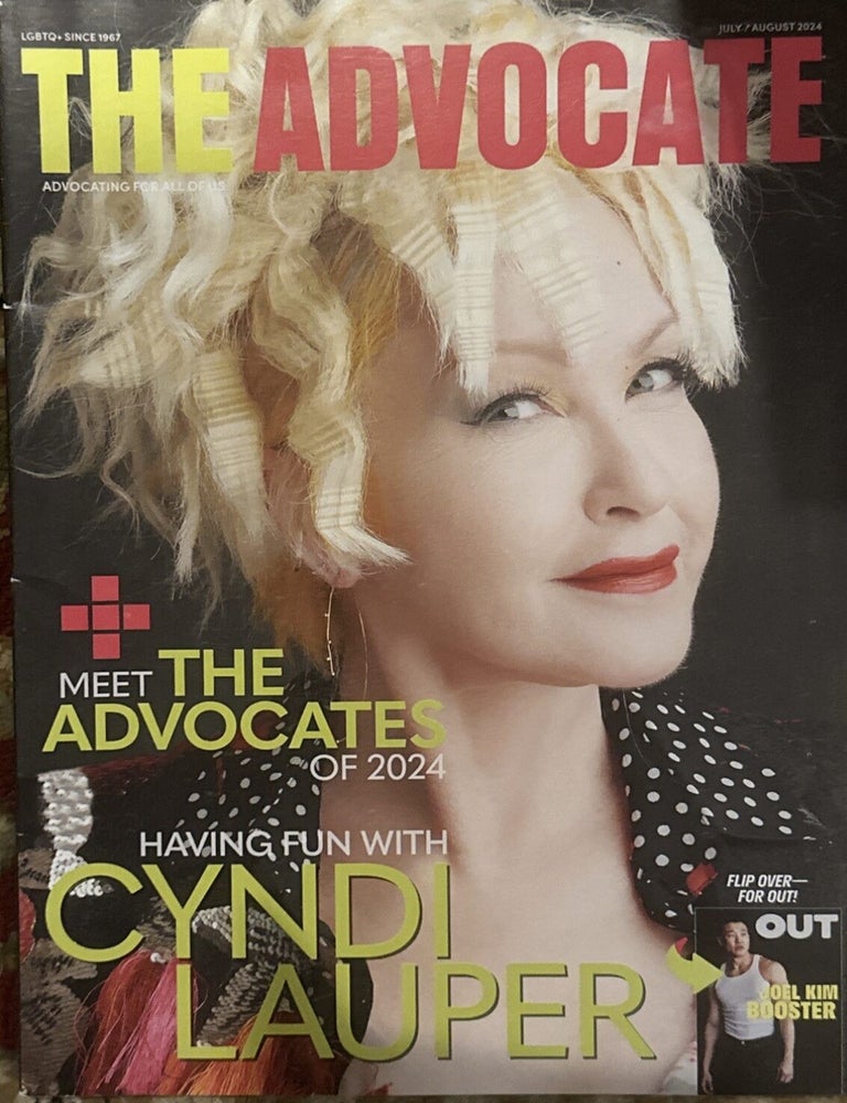 Item #1026202660 The Advocate/Out 100, Issue 316, July/August 2024. Daniel Reynolds, in chief.