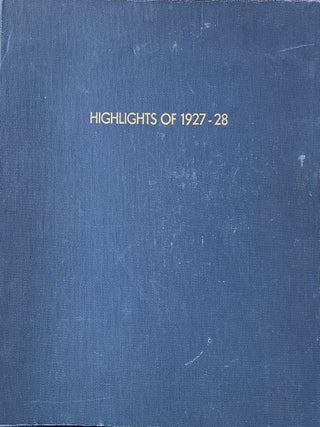 Item #10262301 Highlights of 1927-1928. Unknown author