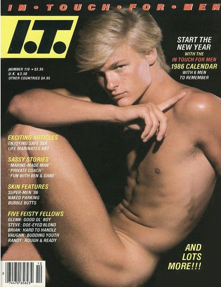 Item #10282316 IT In Touch for Men, Number 110, January 1986. Bob Stanford, in Chief.