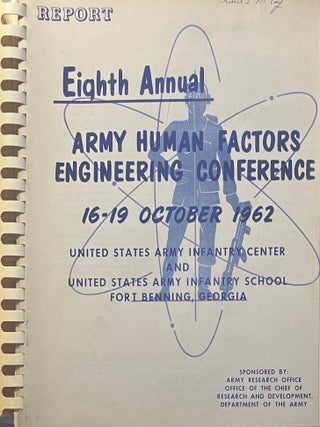 Item #1030202407 Report on the Eighth Annual Army Human Factors Engineering Conference 16-19...