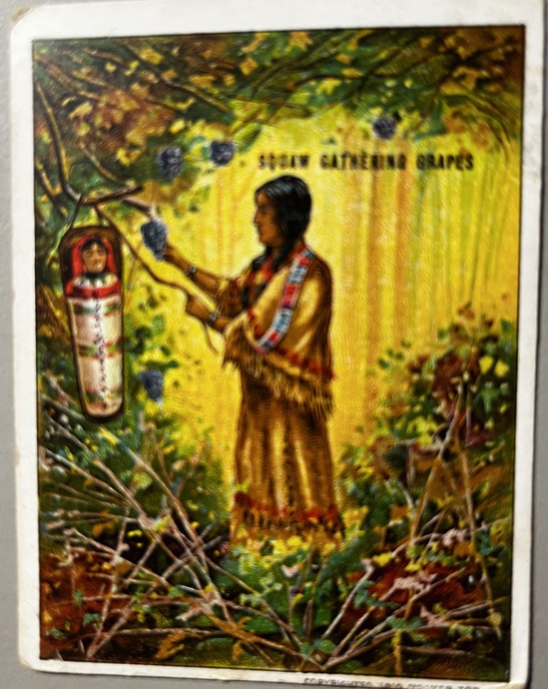 Item #106234 1910 T73 Hassan Cigarettes Indian Life In The 60'S "Squaw Gathering Grapes" Tobacco Trading Card