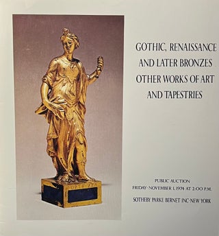 Item #11052306 Gothic, Renaissance and Later Bronzes Other Works of Art and Tapestries; Public...