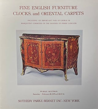 Item #11052307 FineÊ English Furniture, Clocks and Oriental Carpets; Public Auction, Saturday...