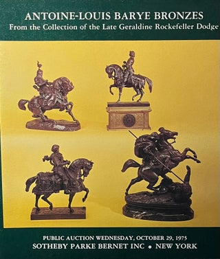 Item #11052309 Antoine-Louis Barye Bronzes From the Collection of the Late Geraldine Rockefeller...