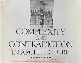 Item #11062309 Complexity and Contradiction in Architecture. Robert Venturi