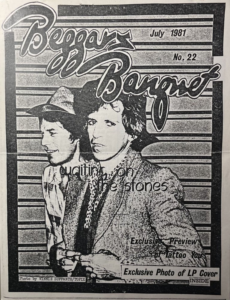 Item #11072332 Beggars Banquet #22, July, '81. Bill German.