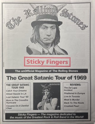 Item #11082302 Sticky Fingers: The Unofficial Magazine of the Rolling Stones; Volume 1, Issue 3;...