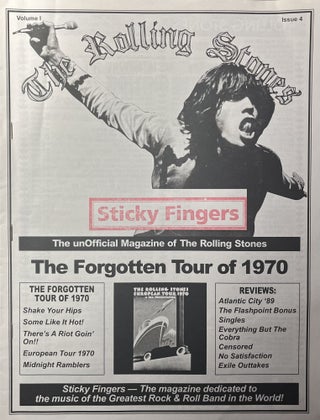 Item #11082303 Sticky Fingers: The Unofficial Magazine of the Rolling Stones; Volume 1, Issue 4;...