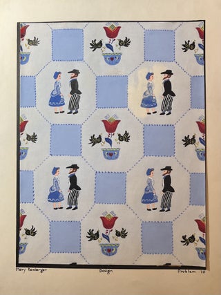 A 1947 Suite of Eleven [11] Original Artwork Test "Answers" Created by a College Art Student Together with Course Instruction Book