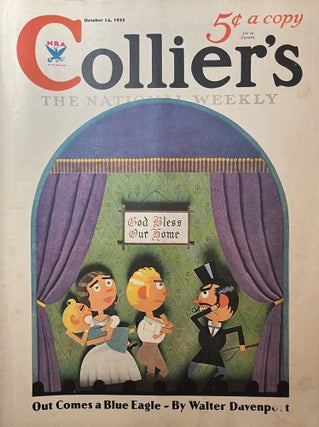 Item #1112406 Collier's: The National Weekly, October 14, 1933, Vol. 92, No. 16. William L. Chereny
