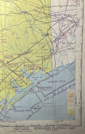 Item #11132311 World War II AAF Aeronautical Chart, Edwards Plateau [469]. United States...