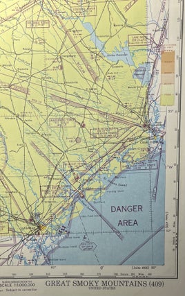 Item #11132314 World War II AAF Aeronautical Chart, Great Smoky Mountains [409]. United States...
