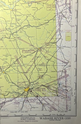Item #11132318 World War II AAF Aeronautical Chart, Wabash River [359]. United States Geological...