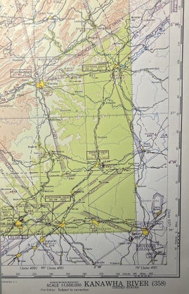 Item #11132319 World War II AAF Aeronautical Chart, Kanawha River [358]. United States Geological...