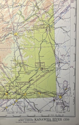 Item #11132320 World War II AAF Aeronautical Chart, Kanawha River [358]. United States Geological...