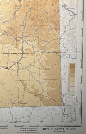 Item #11132327 World War II AAF Aeronautical Chart, Bryce Canyon [362]. United States Geological...
