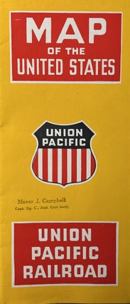 Item #11142302 Union Pacific Railroad Map of the United States and Scenic Views 9, 1948. Union...