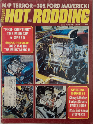 Item #11142310 Popular Hot Rodding Magazine, Volume 13, Number 6, August 1974. Lee Kelley