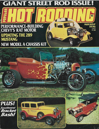 Item #11142311 Popular Hot Rodding Magazine, Volume 15, Number 8, August 1976. Lee Kelley