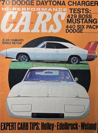 Item #11142314 Hi-Performance Cars Magazine, Vol. 12, No. 9, September, 1969. Martyn L. Schorr