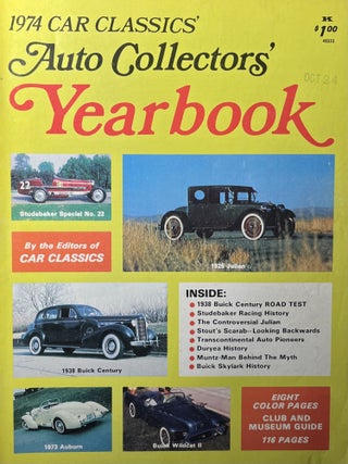 Item #11142323 1974 Car Classics Auto Collectors' Year Book. Frank Taylor