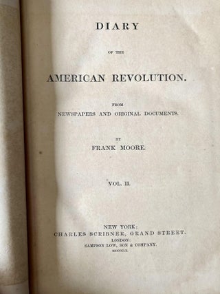 Diary of the American Revolution from Newspapers and Original Documents, Volume II