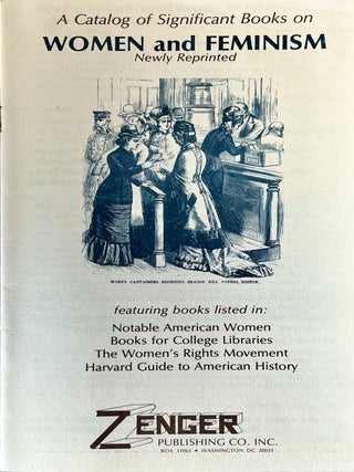 Item #1116202515 A Catalog of Significant Books on Women and Feminism Newly Reprinted