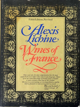 Item #1116202521 Wines of France: Revised Edition. Alexis Lichine