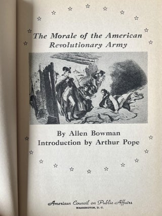 The Morale of the American Revolutionary Army