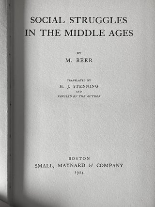 Social Struggles in the Middle Ages