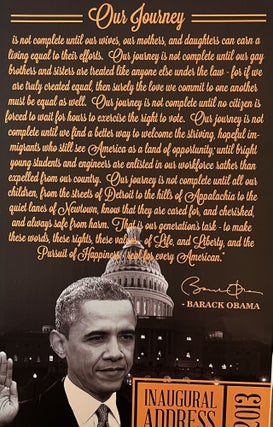 Item #11202331 "Our Journey" 2013 Obama Inaugural Address Poster. Democratic Stuff
