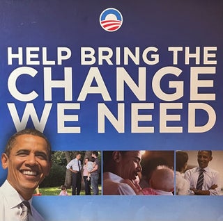 Item #11202339 "Help Bring the Change We Need" 2012 Obama Presidential Campaign Brochure....