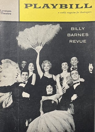 Item #11232311 Playbill September 28, 1959, Vol. 3, No. 39 for "The Billy Barnes Review" at The...