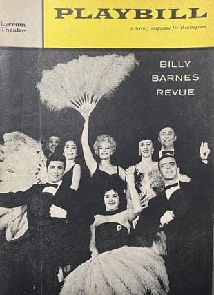 Item #11232311 Playbill September 28, 1959, Vol. 3, No. 39 for "The Billy Barnes...