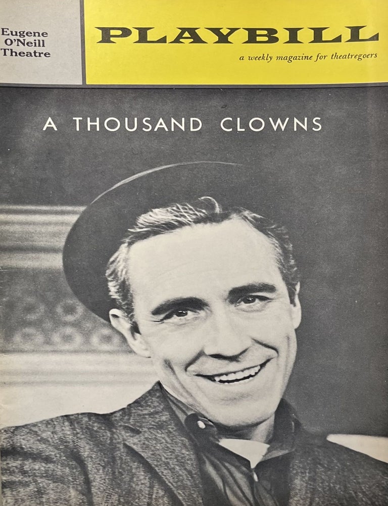Item #11232314 Playbill December 24, 1962, Vol. 6, No. 52 for "A Thousand Clowns" at the Eugene O'Neill Theatre, New York City. Managing Arthur Wolsoncroft.