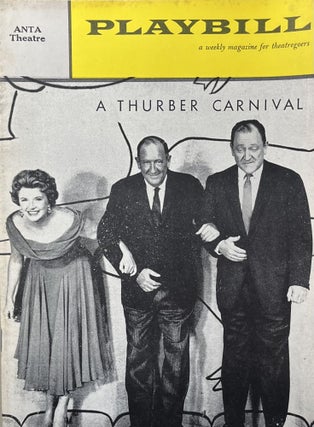 Item #11232325 Playbill September 12, 1960, Vol. 4, No. 38 for "A Thurber Carnival" at the ANTA...