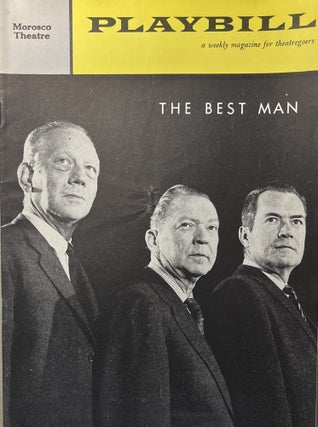 Item #11232326 Playbill September 26, 1960, Vol. 4, No. 40 for "The Best Man" at the...