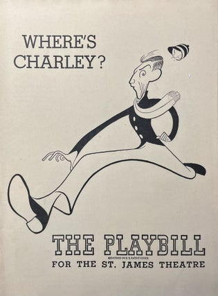 Item #11232330 The Playbill for the St. James Theatre's Performance of "Where's Charley?" October...