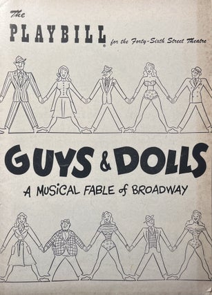 Item #11232335 The Playbill for the Forty-Sixth St. ThŽ‰tre's Production of "Guys & Dolls"...