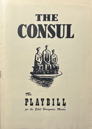 Item #11232339 The Playbill for the Ether Barrymore Theatre's Production of "The Consul" January...
