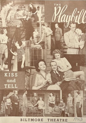 Item #11232353 The Playbill for the Biltmore Theatre's Production of "Kiss and Tell" July 11,...