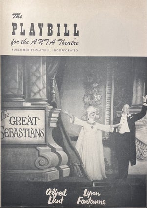 Item #11232357 The Playbill for the ANTA Theatre's Production of "The Great...